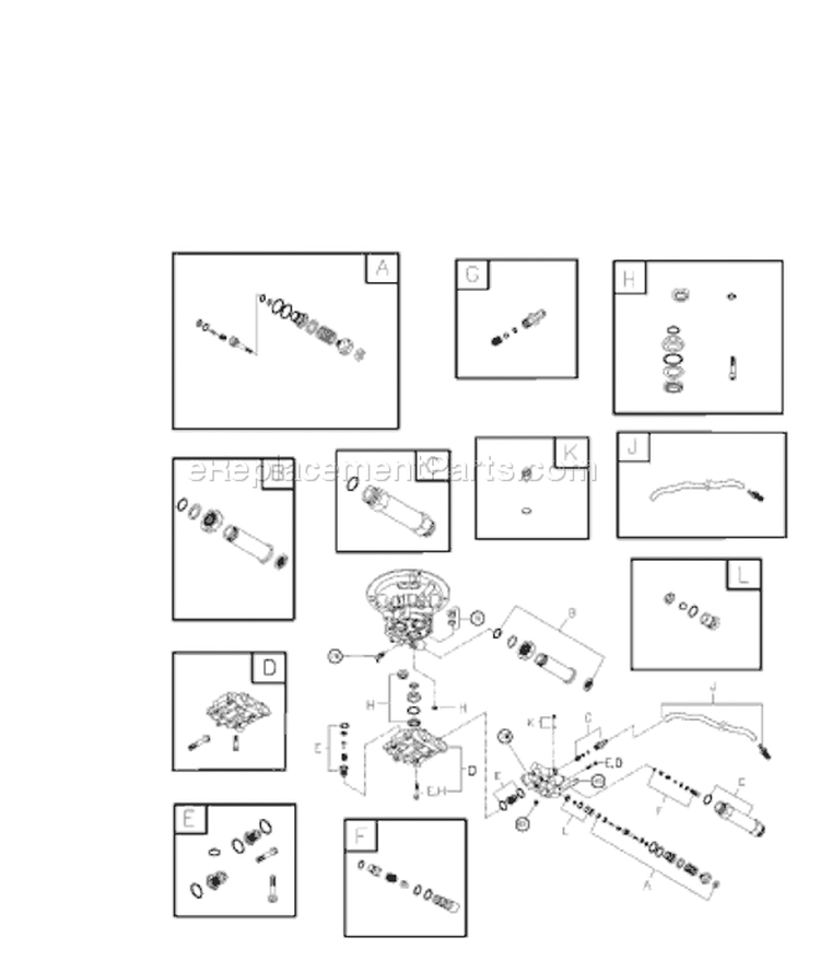 Page B Diagram and Parts List for 020229-0  Briggs and Stratton Pressure Washer